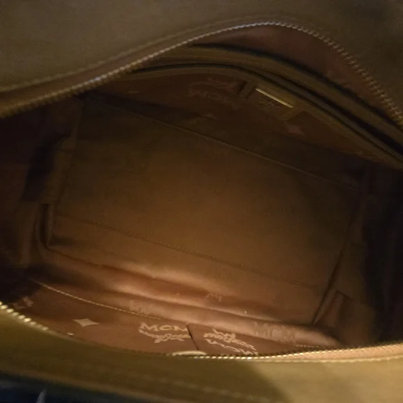 MCM Tan Leather Tote Bag - Picture 4 of 16